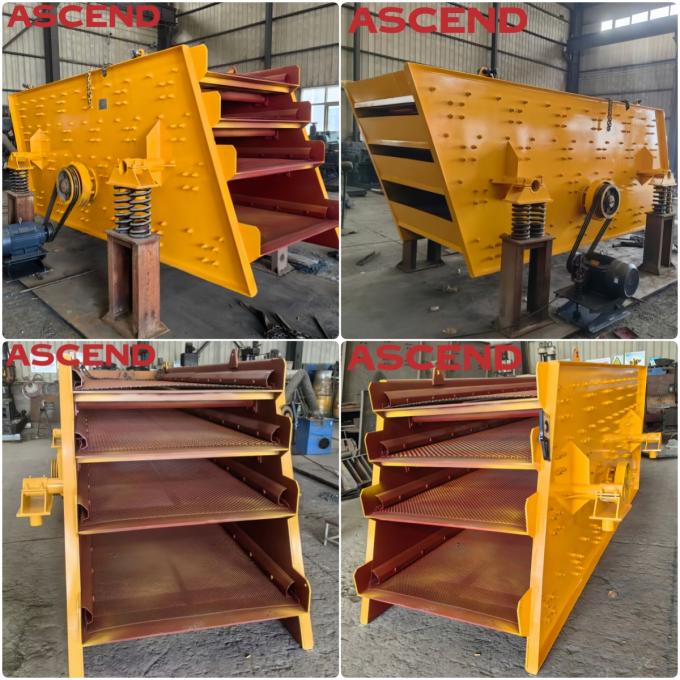 Van de de Machinemotor van het steengroeve Trillende Scherm het Zand dat van Drived Schudbeker ISSO9001 zeeft 0