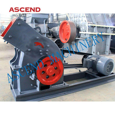 Glass Bottle Crushing PC 800x600 Hammer Crusher Machine With Vibrating Screen